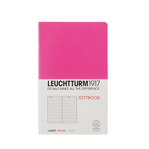 Leuchtturm1917 349325 Jottbook, 60 Seiten, Pocket A6, liniert neu rosa von LEUCHTTURM1917