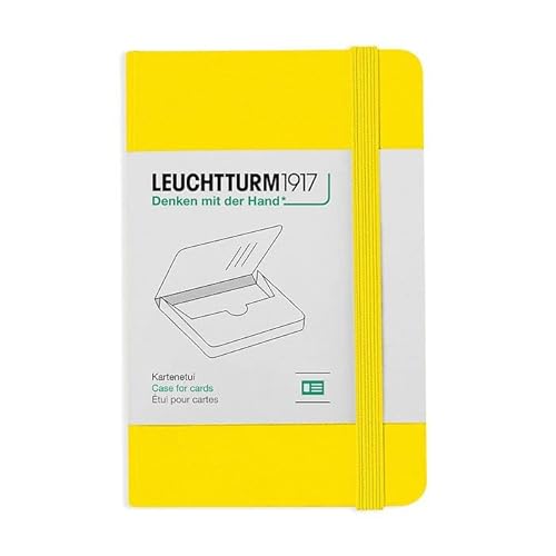 LEUCHTTURM1917 364419 Kartenetui, 65 x 100 x 15 mm, Zitrone von LEUCHTTURM1917