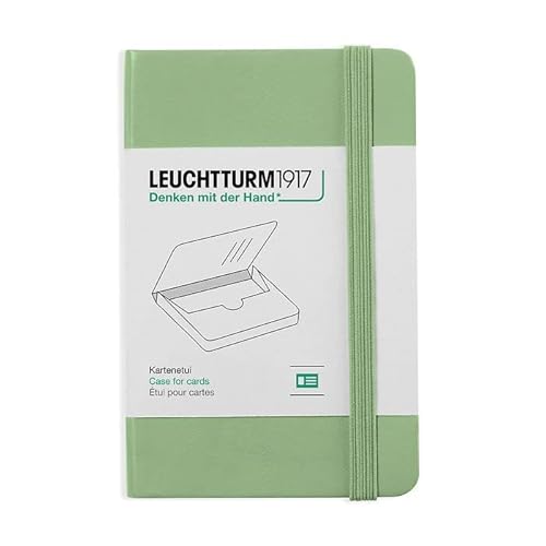 LEUCHTTURM1917 364420 Kartenetui, 65 x 100 x 15 mm, Salbei von LEUCHTTURM1917