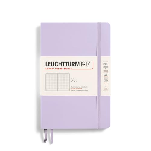 LEUCHTTURM1917 368156 Notizbuch Paperback (B6+), Softcover, 123 nummerierte Seiten, Lilac, Dotted von LEUCHTTURM1917