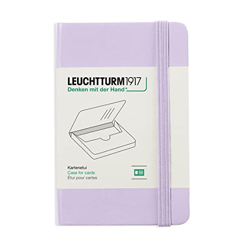 LEUCHTTURM1917 368264 Estuche para tarjetas, 65 x 100 x 15 mm, para 25 tarjetas, Lilac von LEUCHTTURM1917