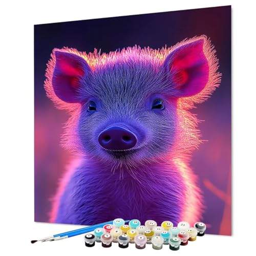 Malen Nach Zahlen Erwachsene Schwein, Malen Nach Zahlen Tier, DIY Basteln Erwachsene Handgemalt Ölgemälde Set mit Pinsel und Acrylfarbe für Wand Deko, Geschenk für Frauen 100 x 135 cm (Model-1425) Malen Nach Zahlen Erwachsene Schwein, Malen Nach Zahlen Tier, DIY Basteln Erwachsene Handgemalt Ölgemälde Set mit Pinsel und Acrylfarbe für Wand Deko, Geschenk für Frauen 100 x 135 cm (Model-1425) von LEYAUPGO