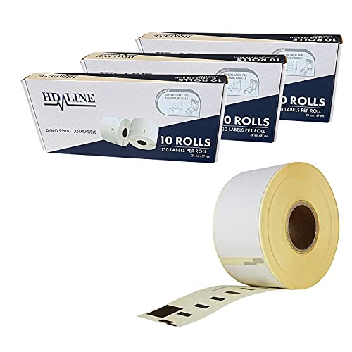 LEYF Etiketten für Dymo Labelwriter 99010 - S0722370-89 X 28 mm - 30 Rolle Pack Etiketten x 130 St. Je Rolle =3900 Etikette,Adressetiketten,Selbstklebend,Kompatibel für Dymo & Seiko Etikettendrucker von LEYF