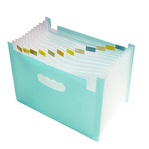 Akkordeon-Dokumentenmappe, mehrschichtig, 13 Fächer/24 Taschen, wasserdicht, für den Schreibtisch von LEYILE