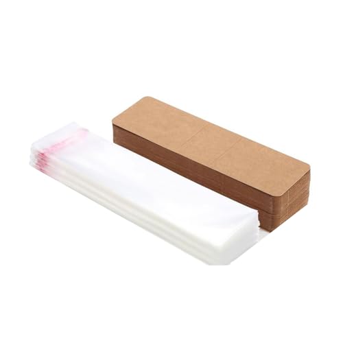 Blanko-Papier-Lesezeichen, rechteckig, zum Aufhängen, Etikett mit bunten Quasten für Projekte von LEYILE