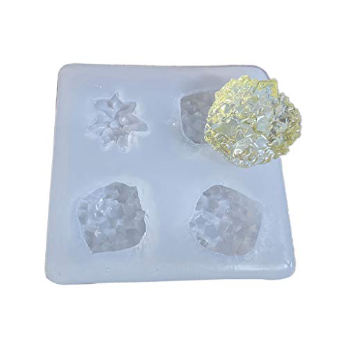 Kristall-Cluster-Form, Kunstharz, Simulation, Originalstein, UV-Epoxidharz, handgefertigte Dekorationen, Kristallstein-Gussform von LEYILE