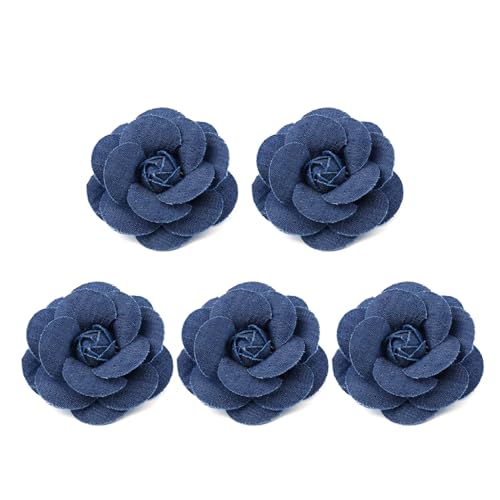 LEYILE 5 Stück / Korea Stoff Blumen Haar-Accessoires Kleidung Hüte Kleid Ecoration IY Bastelbedarf von LEYILE