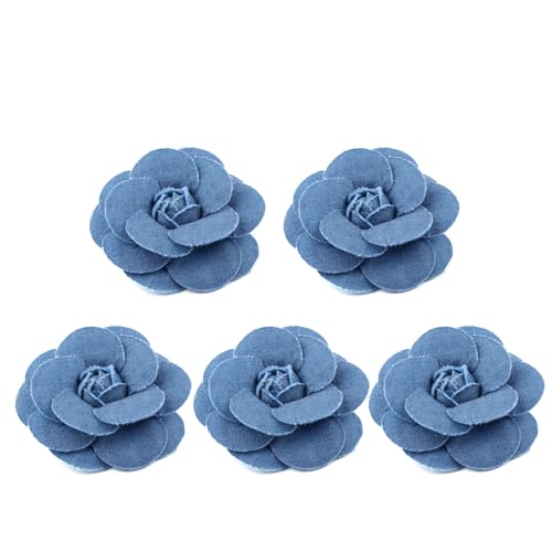 LEYILE 5 Stück / Korea Stoff Blumen Haar-Accessoires Kleidung Hüte Kleid Ecoration IY Bastelbedarf von LEYILE