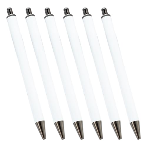 LEYILE Druckkugelschreiber für Wärmeübertragung, Sublimationsstift, blanko, Wärmeübertragungs-Kugelschreiber, 6 Stück von LEYILE