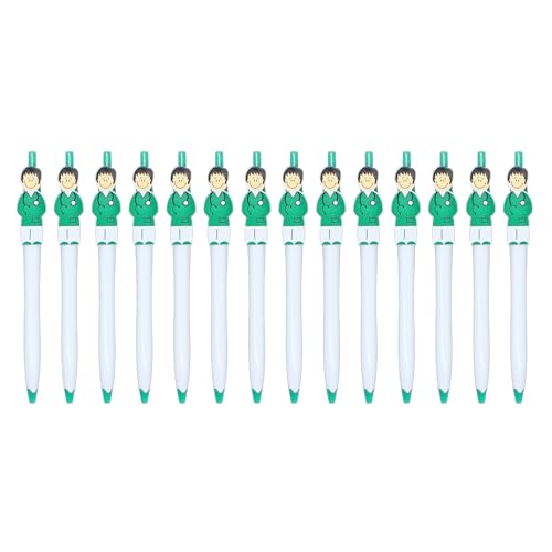 LEYILE Kugelschreiber für Ärzte, Krankenschwestern, einziehbar, mit Stiftclip, reibungsloses Schreiben, 1,0 mm, für Krankenhaus, Schule, Büro, 14 Stück von LEYILE