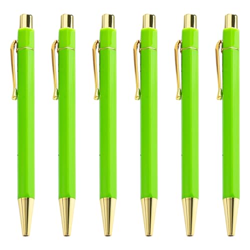 LEYILE Smppth Kugelschreiber, einziehbar, 1,0 mm, für Schule, Büro, Arbeit, 6 Stück von LEYILE