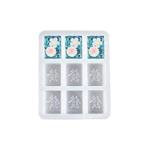 Praktische Y-Mahjong-Epoxidharz-Form, handgefertigt, Mahjong-Anhänger, Ornament, Basteln, Silikonform für Schmuckliebhaber von LEYILE