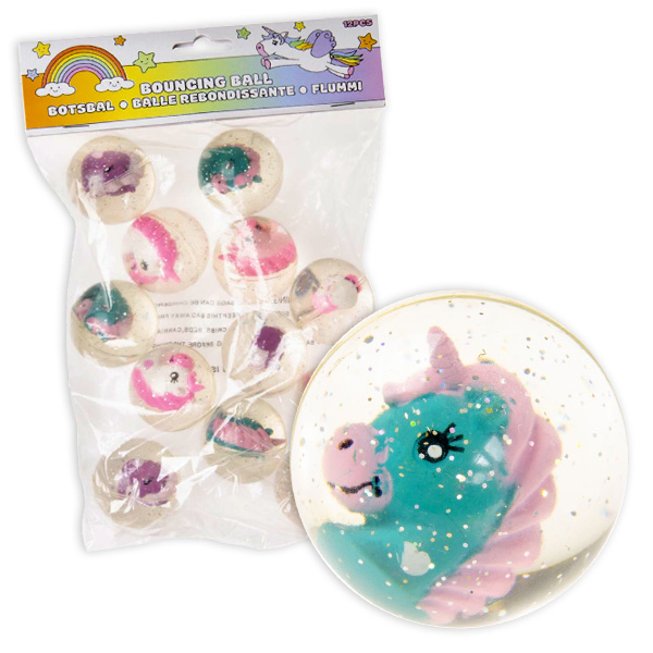 Einhorn-Flummis im 12er Pack von LG-Imports