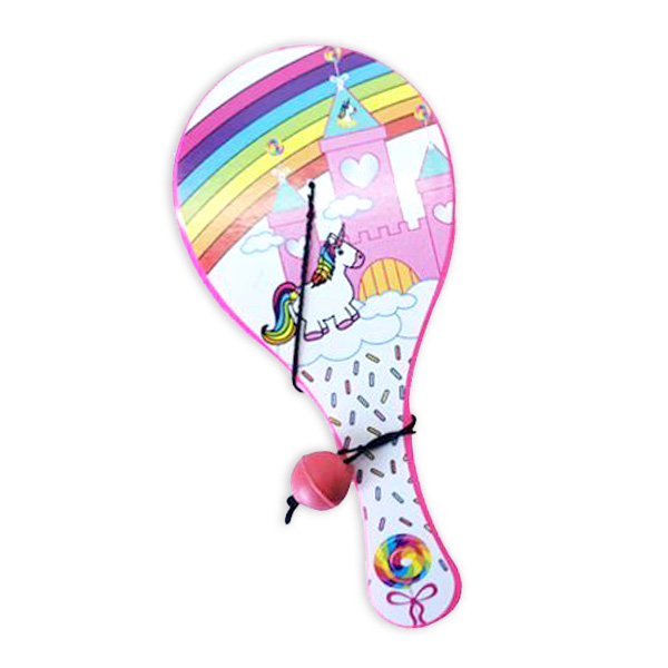 Einhorn Paddleball-Spiel, 1 Stk, 12,5cm x 6cm - Mitgebsel von LG-Imports