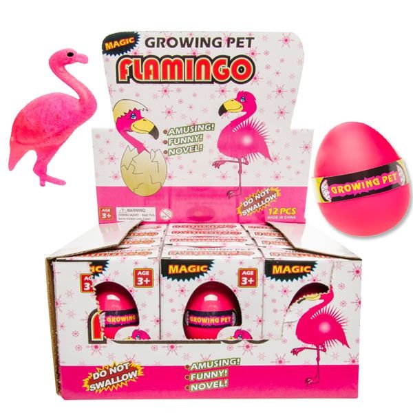 Großpack Flamingo Schlüpf-Eier, 12 Stk, 6cm von LG-Imports