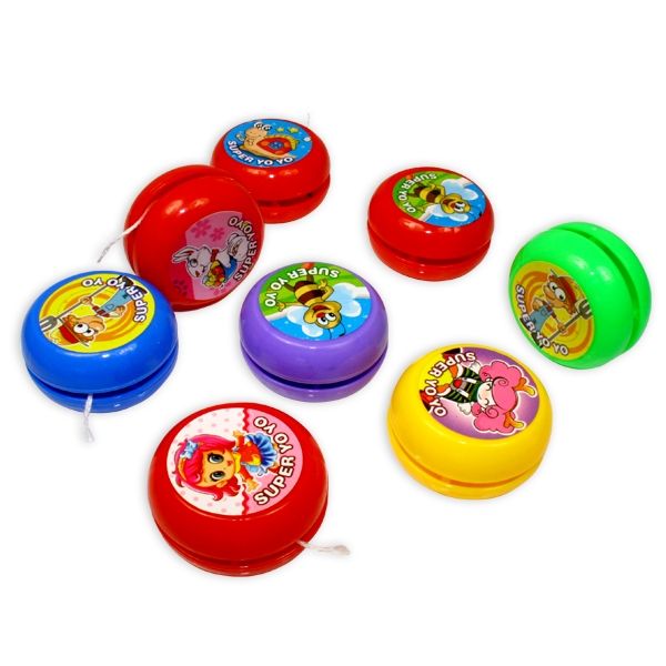 Jojo für Kinder, Yoyo-Spiel mit Biene, Hase, Mädchen o.a. Motiv, 1 Stück von LG-Imports