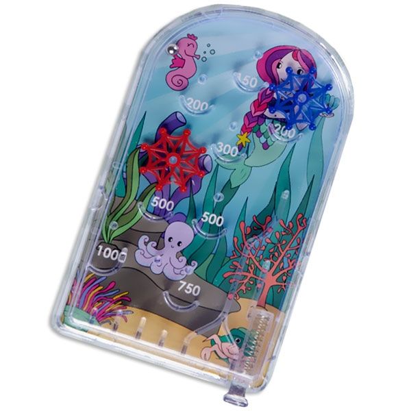 Meerjungfrau Flipperspiel, 1 Stk, 13,5cm, Mini Pinball für unterwegs von LG-Imports