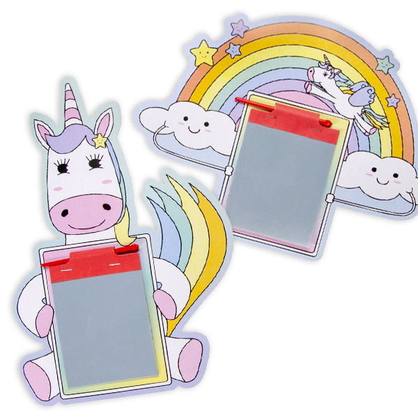 Zauber-Maltafel "Einhorn" mit Stift, 1 Stück, Mitgebsel Kindergeburtstag von LG-Imports