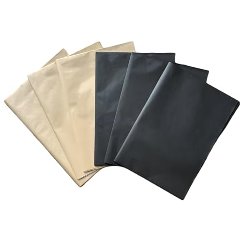 LGIFUTMAX 120 Blatt Seidenpapier set,2 Farben Kraft Seidenpapier Schwarz Tissue Paper Bulk 35x50 cm Verpackungsmaterial Geschenkpapier für Hochzeit Geburtstag Ostern Deko DIY Basteln Verpacken von LGIFUTMAX