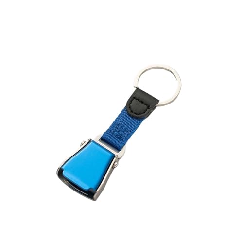 LHAODDUO Schlüsselanhänger Flug Lederband Sicherheitsgurt Schlüsselanhänger Anhänger(1.5CM Blue) von LHAODDUO