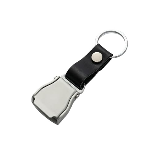 LHAODDUO Schlüsselanhänger Flug Lederband Sicherheitsgurt Schlüsselanhänger Anhänger(2CM Leather Black) von LHAODDUO