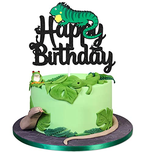 Lizard Happy Birthday Kuchendekoration von LHCING