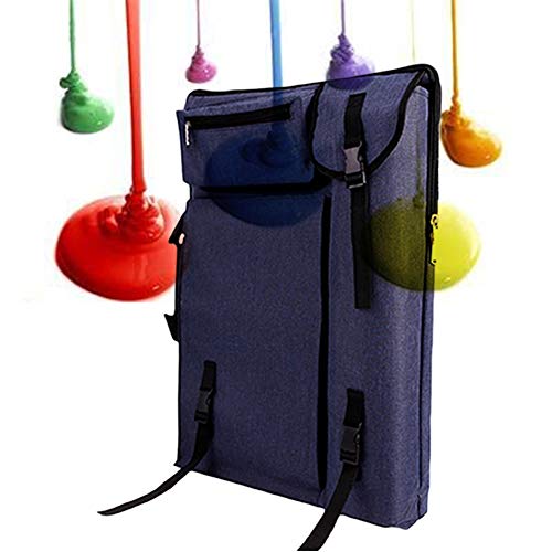 LHGDMJO Aluminium-Feld-Staffelei, Canvas-Tasche und Staffelei-Set, Kunst, kreative Staffelei, Tafeln, Staffeleien, Rucksack (Dunkelblau, Canvas-Tasche) von LHGDMJO