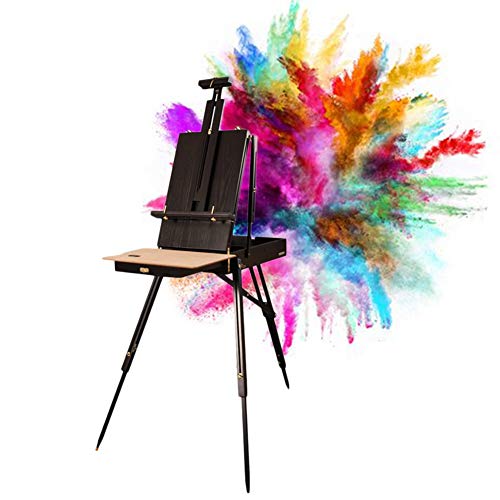 LHGDMJO Art Creative Staffelei Bretter Staffelei Halter Staffelei Ständer Staffelei Whiteboard Stativ Skizzieren Ölgemälde Box (Braun) von LHGDMJO