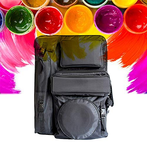 LHGDMJO Große Kapazität Staffelei Rucksack Zeichenbrett Tasche in Leinwand Malerei Set Staffelei Tasche (schwarz) von LHGDMJO