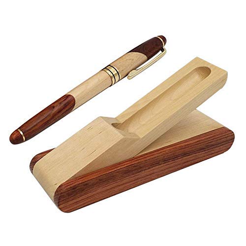 LHKJ Holz Kugelschreiber, Holzkugelschreiber Kugelschreiber Gelstifte Stift, Holz Kugelschreiber Stift mit Holzetui Box Kugelschreiberminen für Den Büroalltag Zuhause Geschenkidee Geburtstag von LHKJ