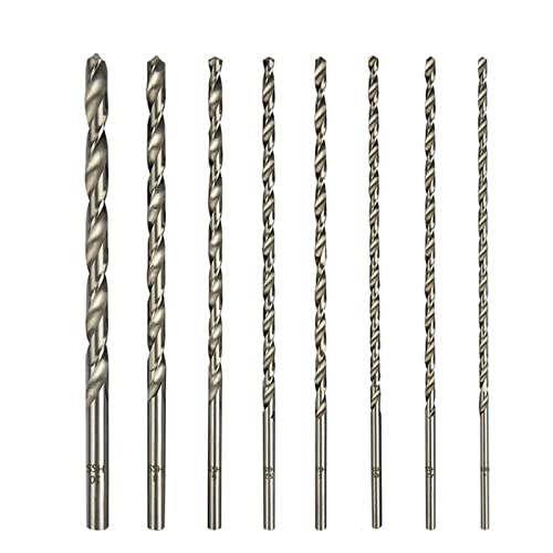 0,5 mm-3,2 mm lange Bohrer Metall Holzbearbeitung Kunststoff HSS 60/80/100/120 mm Länge Spiralbohrer(3x120mm 10pc) von LHKQHRDL