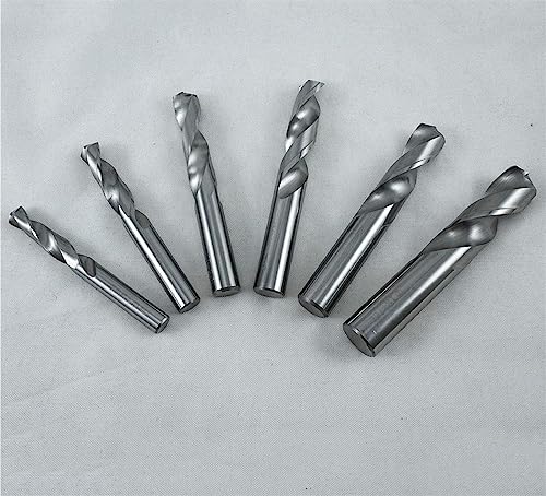 0,55 mm-6,45 mm Vollhartmetall-Bohrer-Set, Spiralflöte, Spiralbohrer for Hartmetall, Edelstahl, 1 Stück(2.45x38mm 10pcs) von LHKQHRDL