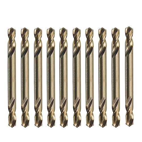 10PCS 3mm-5,5mm M35 Kobalt Doppel Enden Bohrer HSS-CO Spiralbohrer for Edelstahl(3.5mm 10pcs) von LHKQHRDL