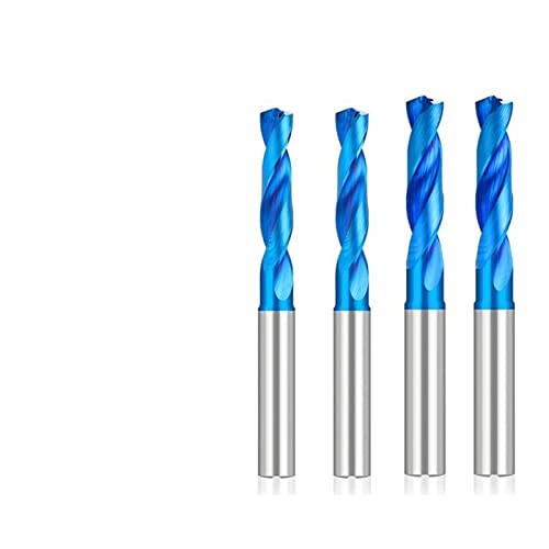 Bohrer 3D-Hartmetall-Bits 3-12 mm Innenkühlungsbohrer Spiralspiralbohrer Blaue Beschichtung Lochbohrer for Metall 1St(10.0x10x47x89L) von LHKQHRDL