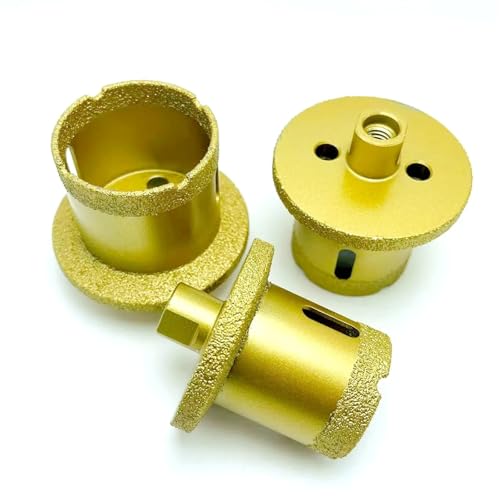 M10 Gewinde Vakuum Gelötete Diamant Loch Bohrer Core Bits for Marmor Keramik Porzellan Fliesen Waschbecken Opener Winkel Grinder 1pcs(40-60mm) von LHKQHRDL