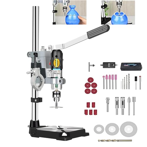 LHQYA Elektrisches Weinflaschen-Schneideset, 72W Multifunktionaler Hand-Glasflaschenschneider, Stufenlose Geschwindigkeitsregulierung, Geschwindigkeit: 5000–8000U/min, Klemmbereich: 0,6–6mm von LHQYA