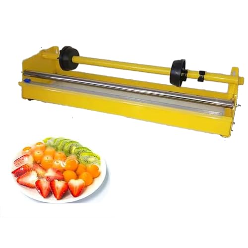 Manuelle Folienverpackungsmaschine, 76mm Kleine Frischhaltefolienverpackungsmaschine Mit Schneidmesser, Folienbreite ≤ 50cm/Durchmesser 17.5cm/justable Links Und Rechts, Benutzt Für Konservierung von LHQYA