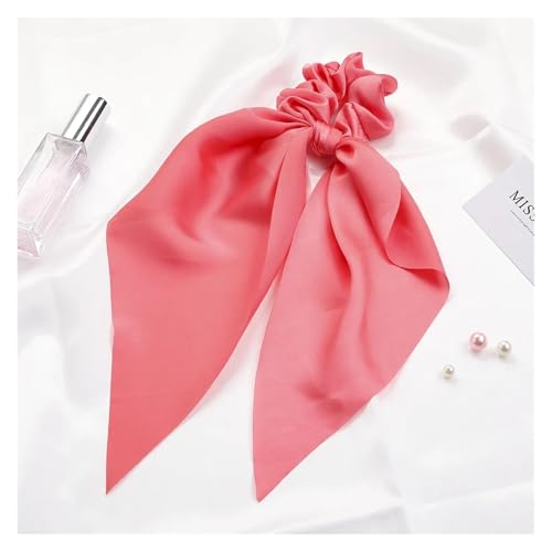 LHSJYG Kopftuch Damen Drucken Chiffon Lange Band Haargummis Frauen Mädchen Pferdeschwanz Schal Elastische Haarbänder Krawatten Haarschmuck(50) von LHSJYG