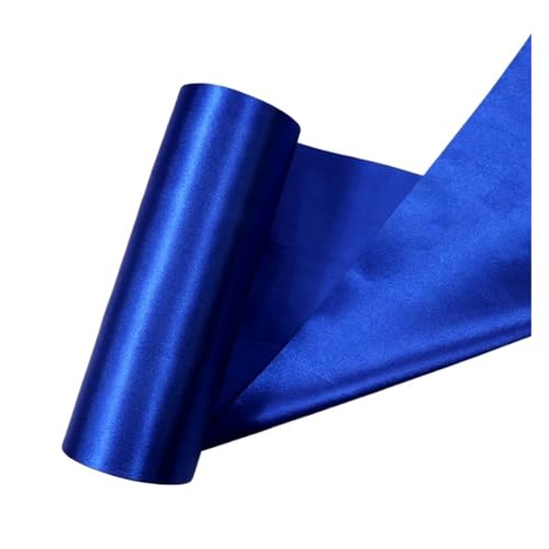 LHSJYG Satinband 20 CmX25m and 25 CmX20m/Roll Satin Ribbons for Wedding Christmas Party Decoration Handmade DIY Bow Craft Ribbons Card(Blue,20cm X 25meters) von LHSJYG