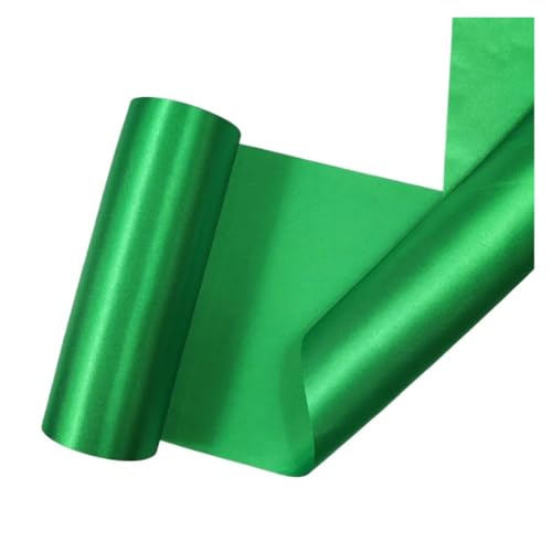 LHSJYG Satinband 20 CmX25m and 25 CmX20m/Roll Satin Ribbons for Wedding Christmas Party Decoration Handmade DIY Bow Craft Ribbons Card(Green,20cm X 25meters) von LHSJYG