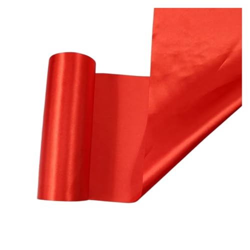 LHSJYG Satinband 20 CmX25m and 25 CmX20m/Roll Satin Ribbons for Wedding Christmas Party Decoration Handmade DIY Bow Craft Ribbons Card(Red,20cm X 25meters) von LHSJYG