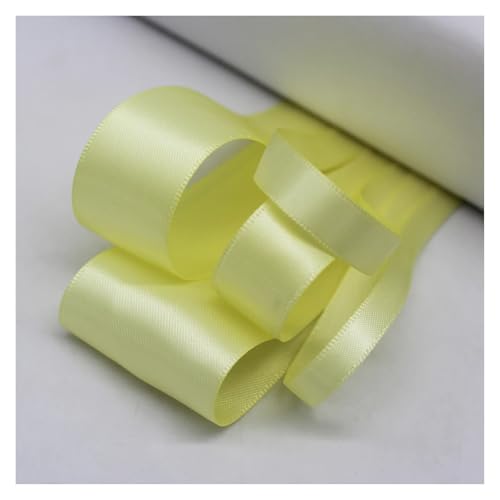 LHSJYG Satinband 5 Meter Many Colors Satin Ribbon Double Sided Polyester Fabric Tapes for Hair Bow Crafts DIY Accessories 6mm 9mm 16mm 25mm 38mm(Baby Maize,25mm) von LHSJYG