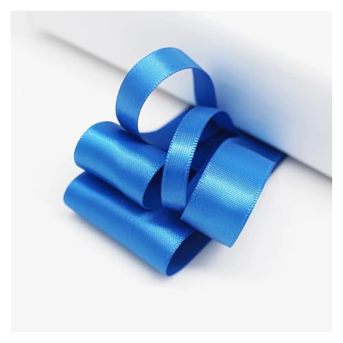 LHSJYG Satinband 5 Meter Many Colors Satin Ribbon Double Sided Polyester Fabric Tapes for Hair Bow Crafts DIY Accessories 6mm 9mm 16mm 25mm 38mm(Blue,16mm) von LHSJYG