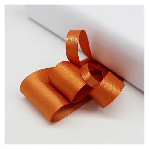 LHSJYG Satinband 5 Meter Many Colors Satin Ribbon Double Sided Polyester Fabric Tapes for Hair Bow Crafts DIY Accessories 6mm 9mm 16mm 25mm 38mm(Ginger,25mm) von LHSJYG