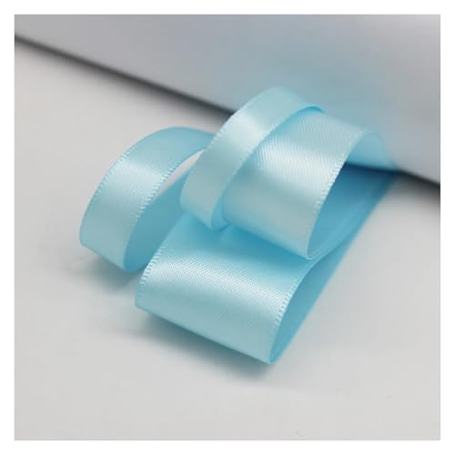 LHSJYG Satinband 5 Meter Many Colors Satin Ribbon Double Sided Polyester Fabric Tapes for Hair Bow Crafts DIY Accessories 6mm 9mm 16mm 25mm 38mm(Lt. Blue,25mm) von LHSJYG