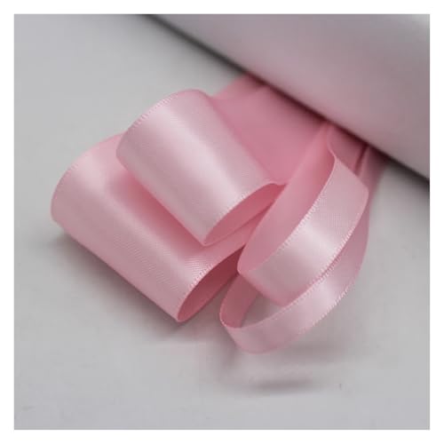 LHSJYG Satinband 5 Meter Many Colors Satin Ribbon Double Sided Polyester Fabric Tapes for Hair Bow Crafts DIY Accessories 6mm 9mm 16mm 25mm 38mm(Lt.Pink,25mm) von LHSJYG