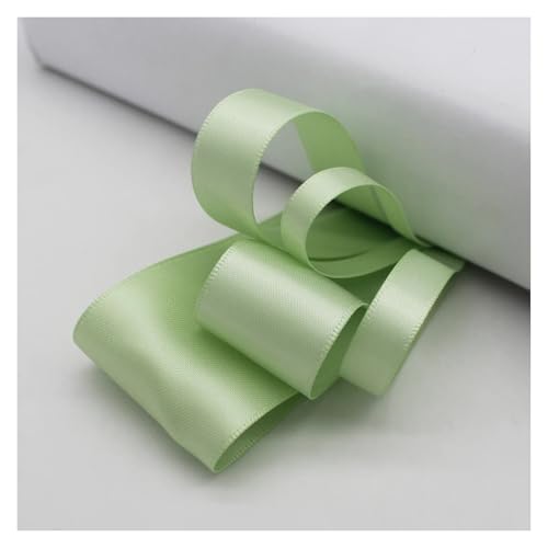 LHSJYG Satinband 5 Meter Many Colors Satin Ribbon Double Sided Polyester Fabric Tapes for Hair Bow Crafts DIY Accessories 6mm 9mm 16mm 25mm 38mm(Seafoam Green,38mm) von LHSJYG