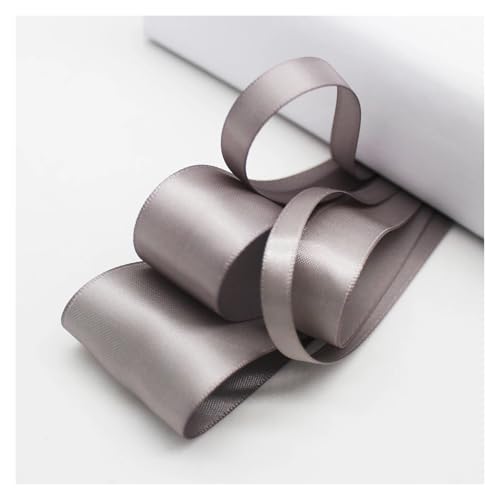 LHSJYG Satinband 5 Meter Many Colors Satin Ribbon Double Sided Polyester Fabric Tapes for Hair Bow Crafts DIY Accessories 6mm 9mm 16mm 25mm 38mm(Sliver,38mm) von LHSJYG