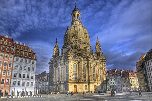 Malen nach Zahlen, Acryl-Ölgemälde-Set für Erwachsene, Kinder, Anfänger, 40,6 x 50,8 cm, Motiv: Deutschland Dresden Frauenkirche von LHZBB