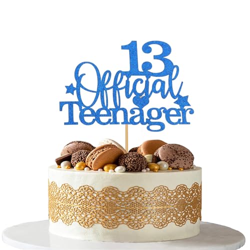 LIANRISES 13 Tortendeko Junge 13 Offizieller Kuchenaufsatz Cake Topper Teenager 13 Offiziell Teenager 13 Cake Topper von LIANRISES